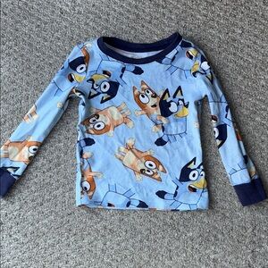 Blue Cartoon Kids Pajama Top